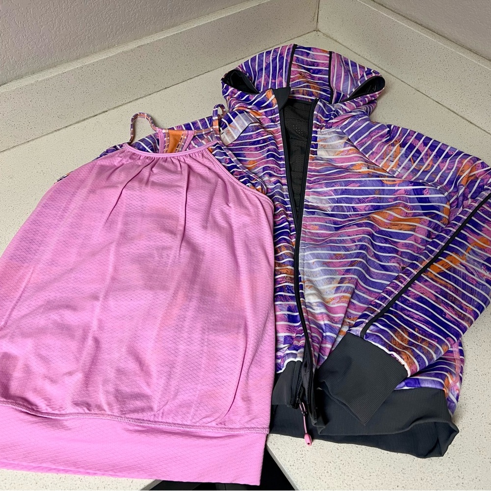 Ivivva reversible jacket matching tank top